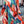 Multicolor Geometric Print Long Sleeve Ruffle Babydoll Dress