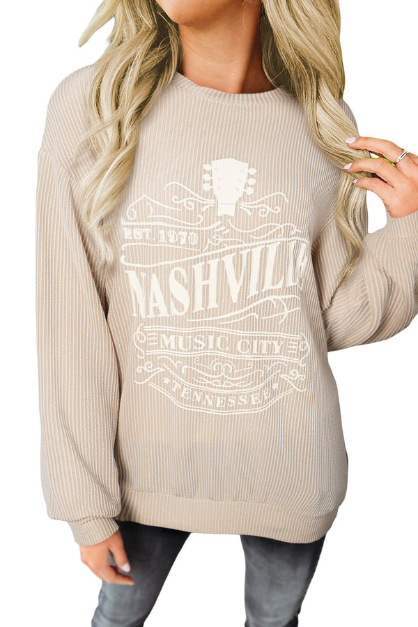 NASHVILLE Corded Sweatshirt