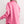 Pink Solid Color Pocketed Button up Long Sleeve Shacket