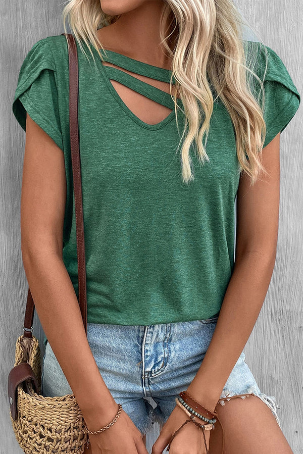 Summer Green Strappy Tee