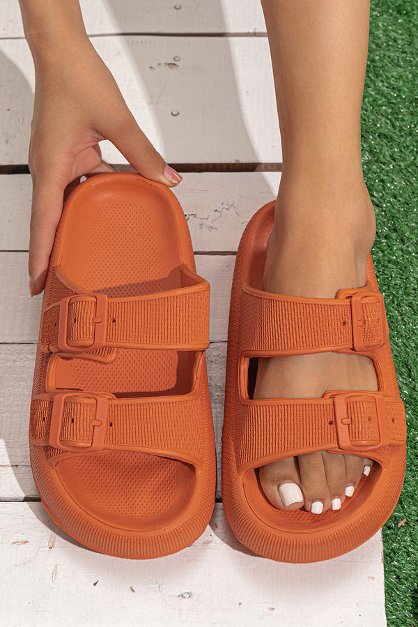 Tangerine Thick Sole Sandals